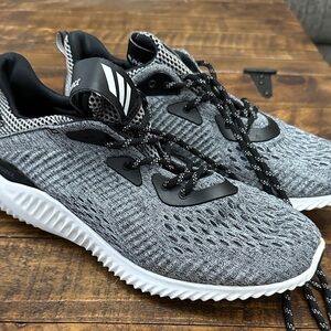 Adidas Men's Black and White Athletic Shoes